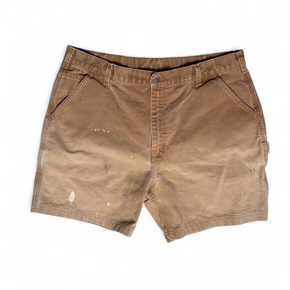 Carhartt B25 BRN Vintage 90s Faded Duck Canvas Dungaree Carpenter